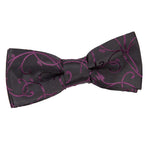 Swirl Pre-Tied Bow Tie - Boys - Black and Green - Well Dapper