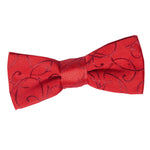 Swirl Pre-Tied Bow Tie - Boys - Black and Green - Well Dapper