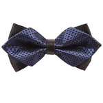 Diamond Tip Pre-Tied Bow Tie - Paisley Dark Gold - Well Dapper