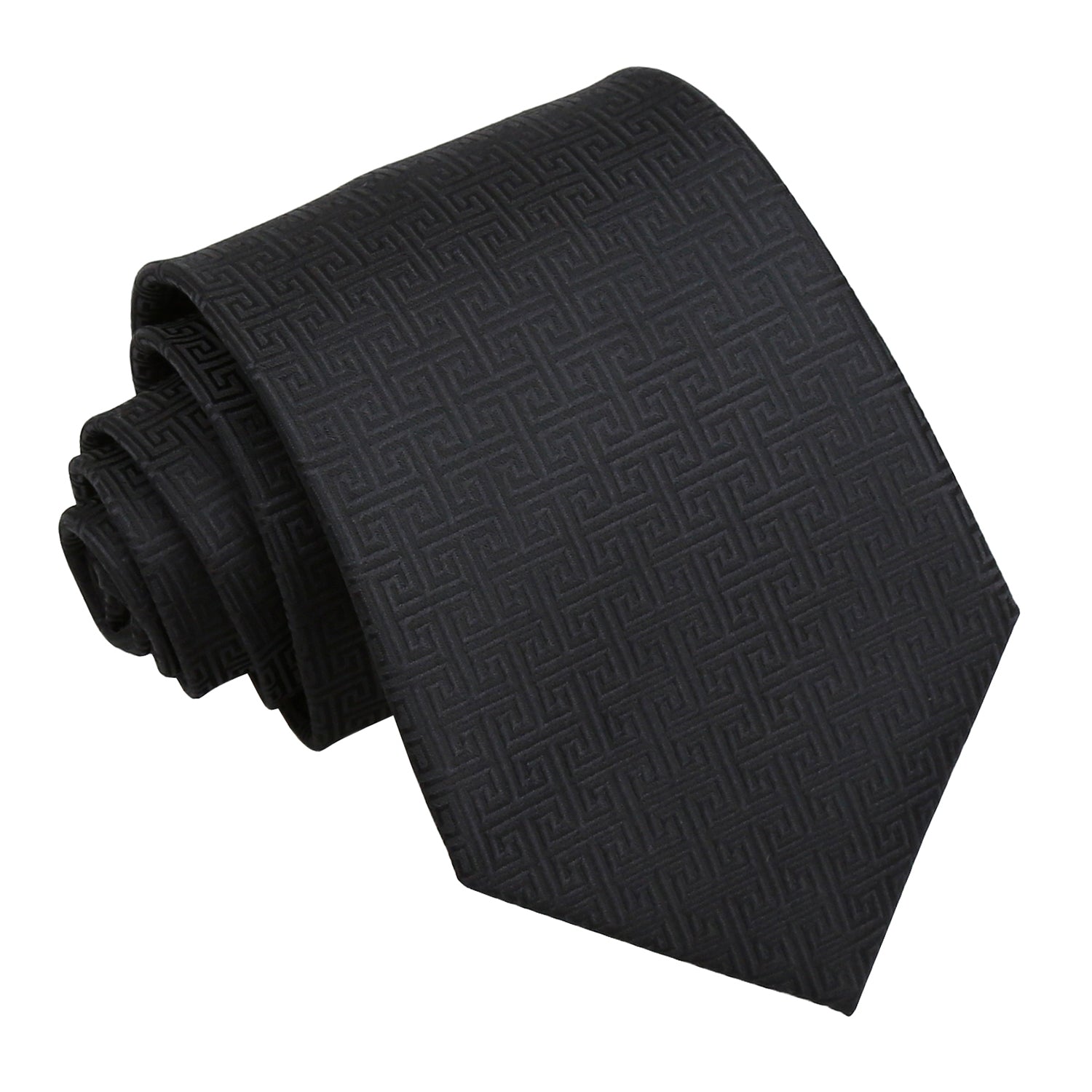 Greek Key Classic Tie - Dark Green - Well Dapper