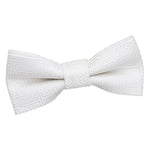 Greek Key Pre-Tied Bow Tie - Boys - Silver - Well Dapper