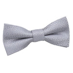 Greek Key Pre-Tied Bow Tie - Boys - Baby Pink - Well Dapper