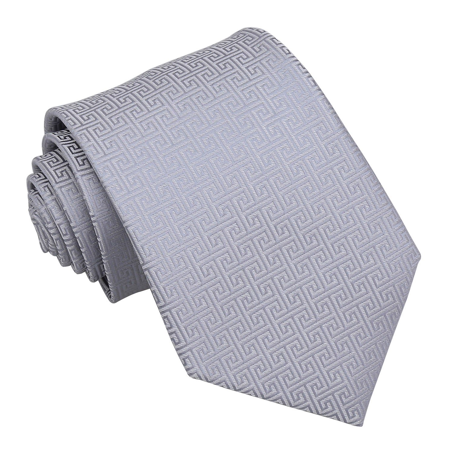 Greek Key Classic Tie - Mint Green - Well Dapper