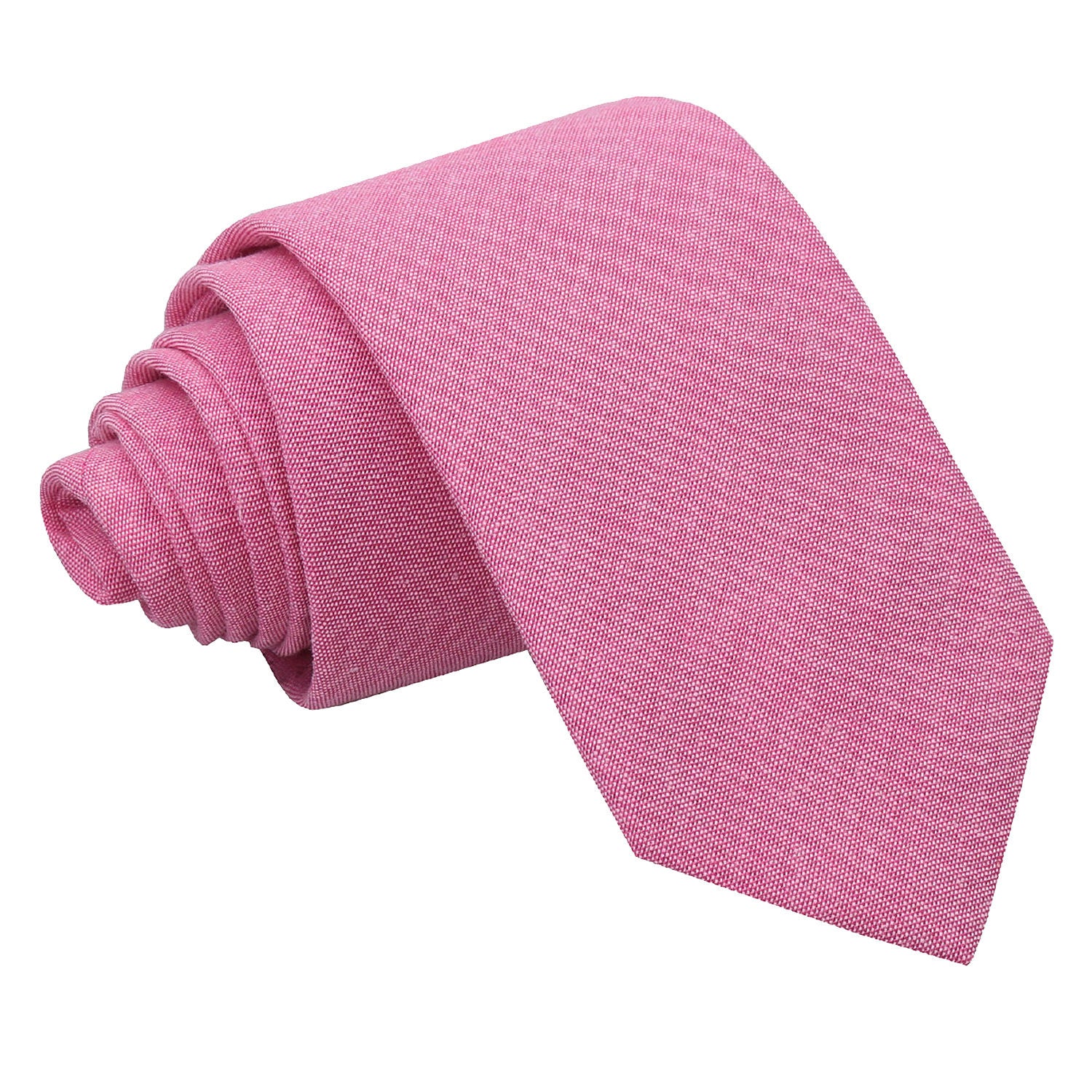 Chambray Cotton Slim Tie - Mint Green - Well Dapper