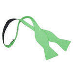 Chambray Cotton Thistle Self Tie Bow Tie - Coral - Well Dapper