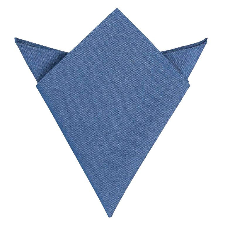 Chambray Cotton Pocket Square - Amaranth Pink - Well Dapper