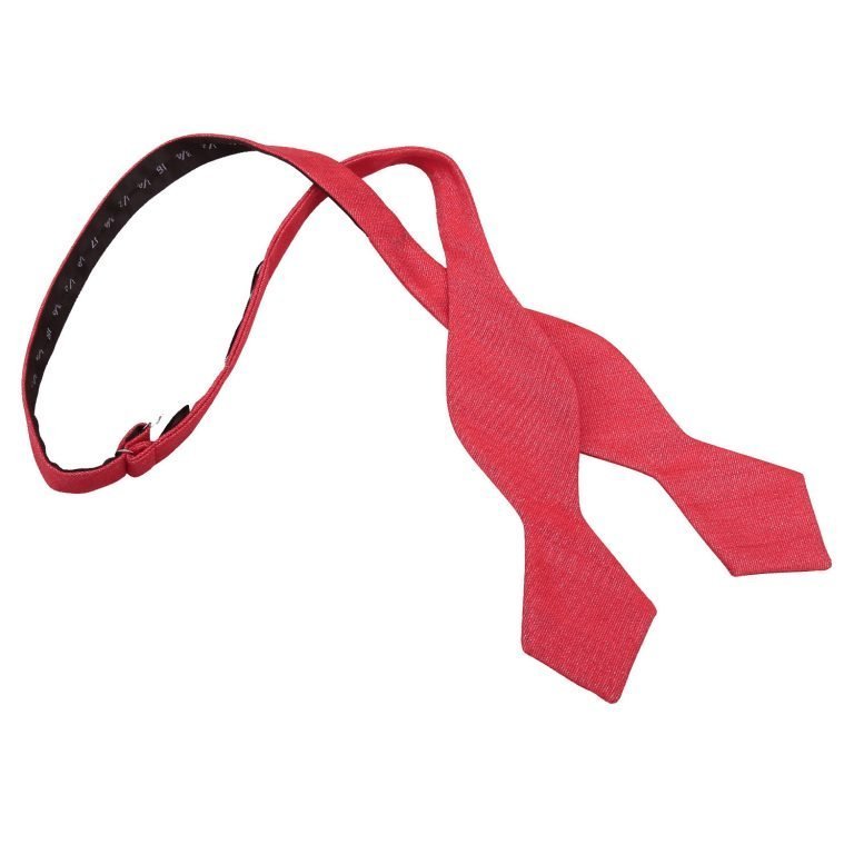 Ottoman Wool Pointed Self Tie Bow Tie - Brown - Well Dapper