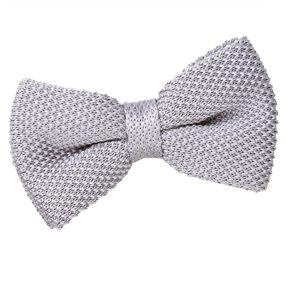 Plain Knitted Pre-Tied Bow Tie - Crimson Red - Well Dapper