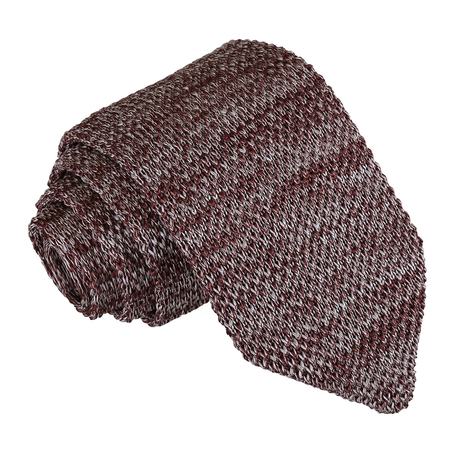 Melange Plain Speckled Knitted Slim Tie - Teal - Well Dapper