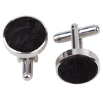 Paisley Cufflinks - Black and Red - Well Dapper