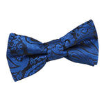 Paisley Pre-Tied Bow Tie - Boys - Teal - Well Dapper