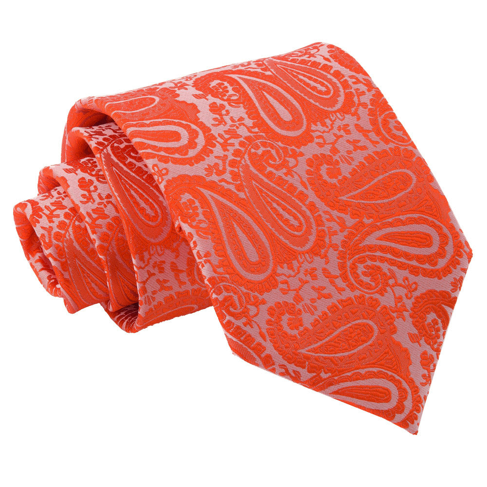 Paisley Classic Tie - Red - Well Dapper