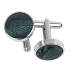 Paisley Cufflinks - Turquoise - Well Dapper