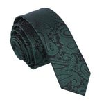 Paisley Skinny Tie - Turquoise - Well Dapper
