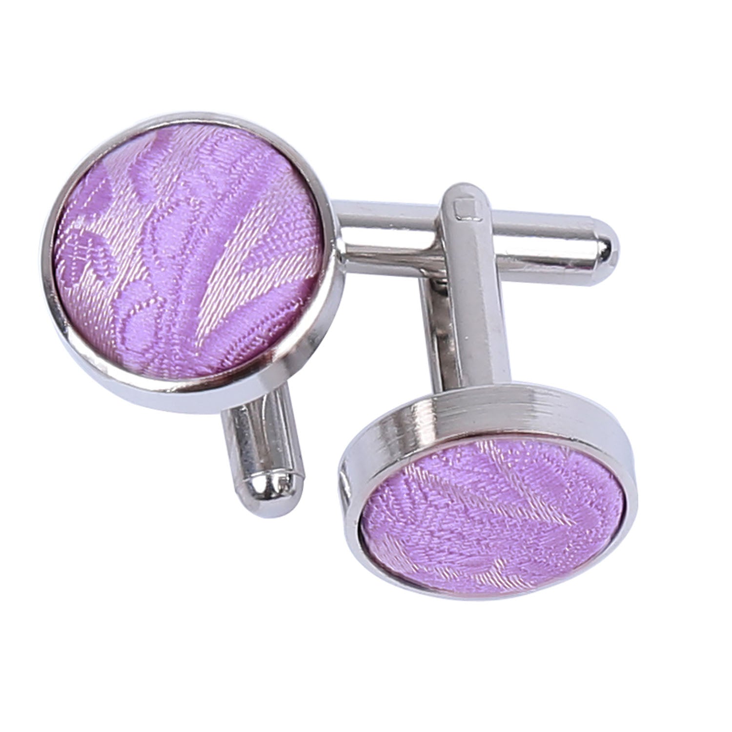 Paisley Cufflinks - Silver - Well Dapper