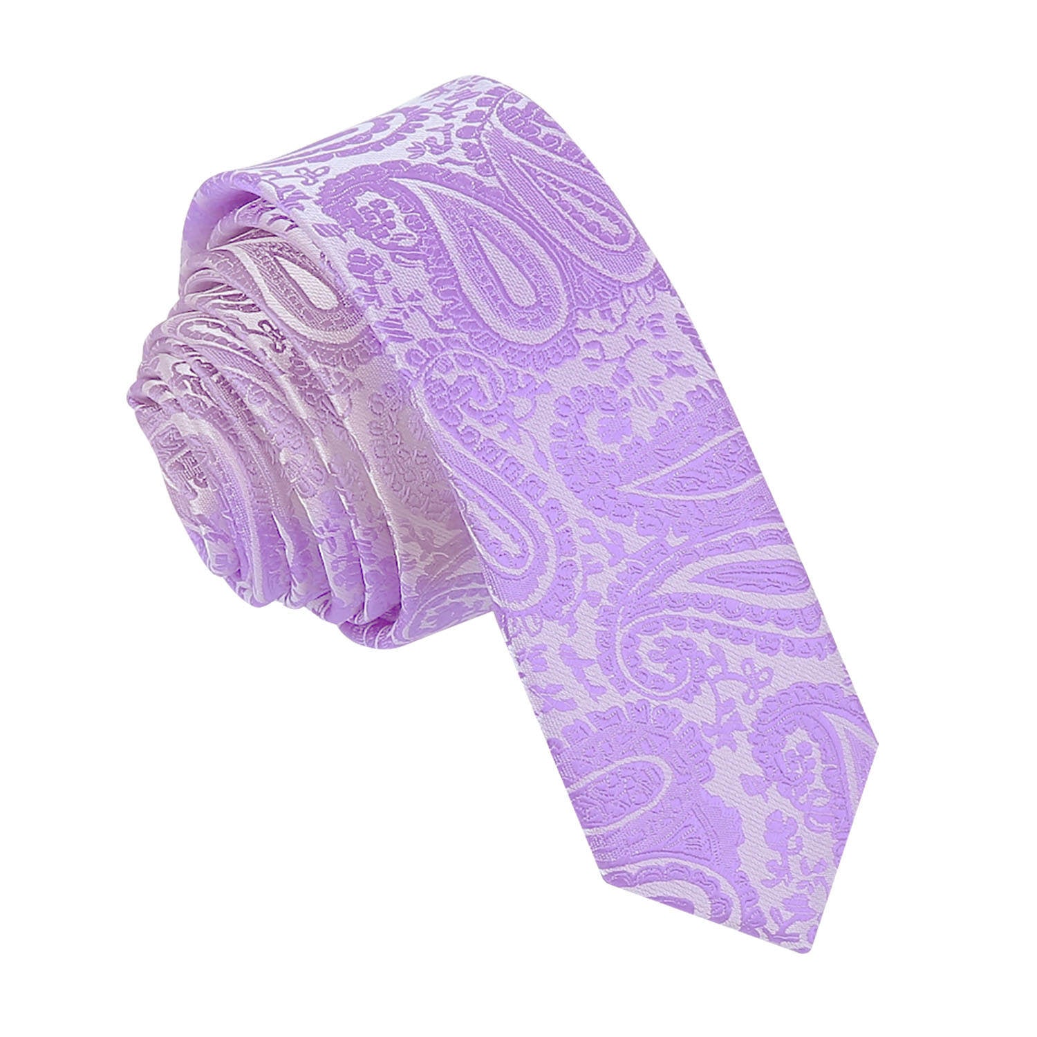 Paisley Skinny Tie - Royal Blue - Well Dapper