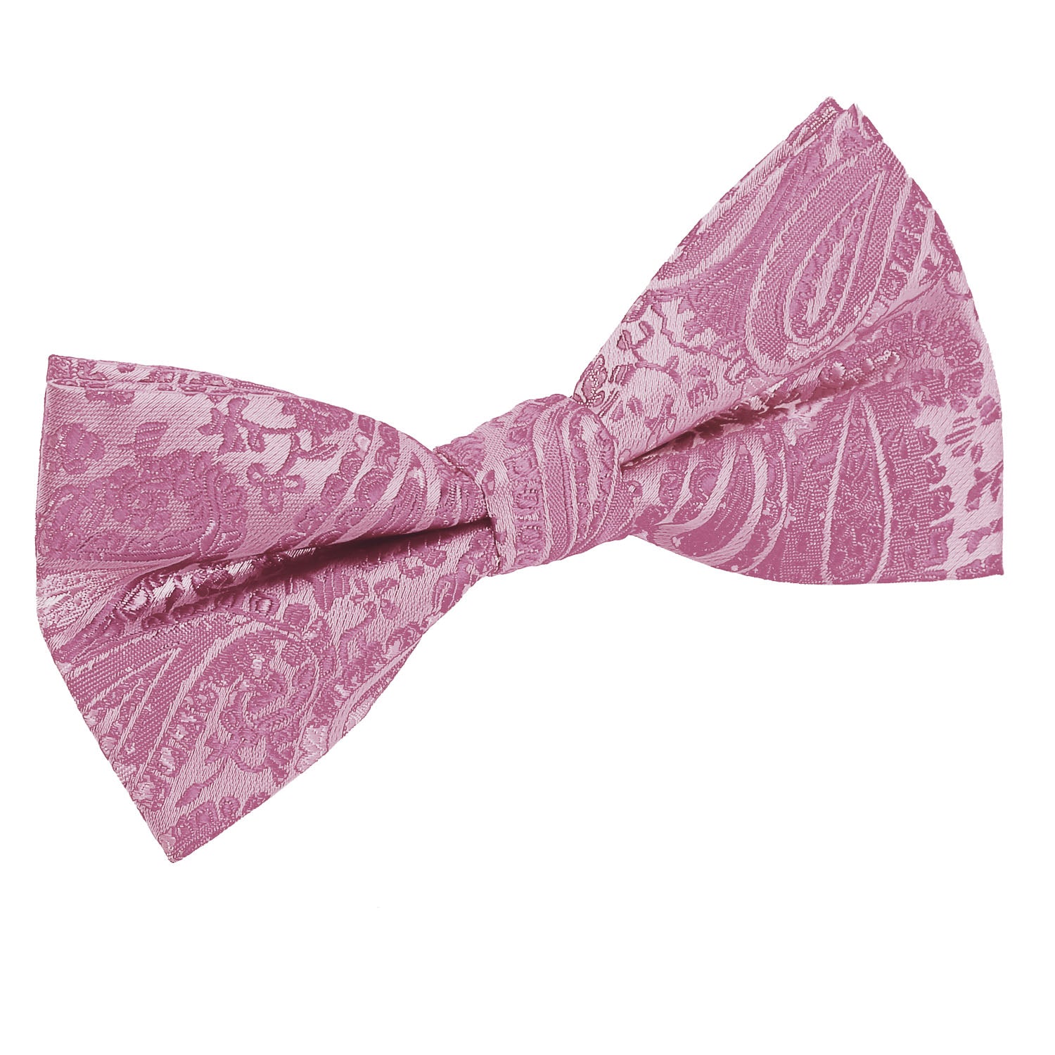 Paisley Pre-Tied Bow Tie - Burgundy - Well Dapper