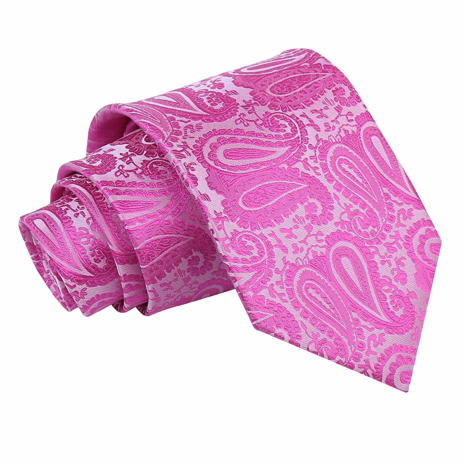 Paisley Classic Tie - Silver - Well Dapper