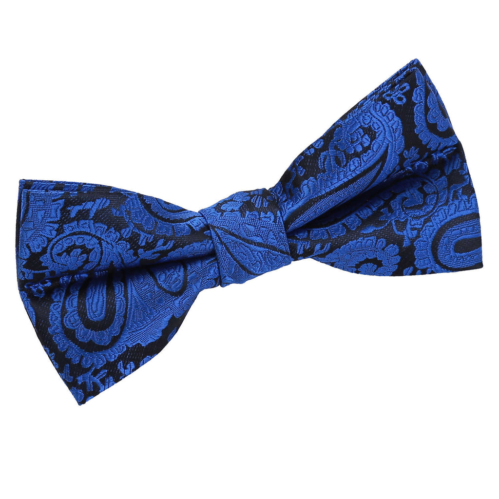 Royal Blue Paisley Pre Tied Bow Tie