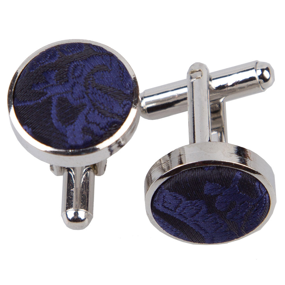 Paisley Cufflinks - Turquoise - Well Dapper