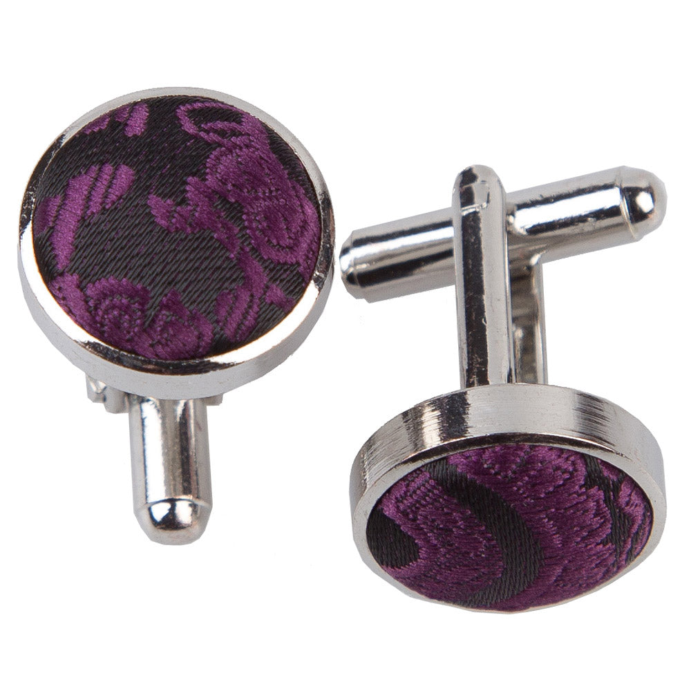 Paisley Cufflinks - Burnt Orange - Well Dapper