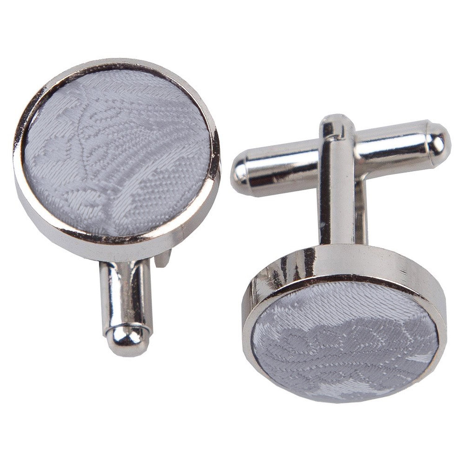 Silver Paisley Cufflinks