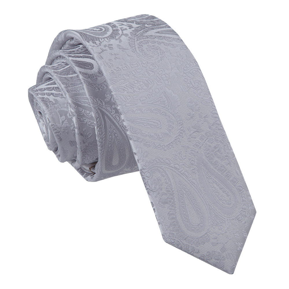 Paisley Skinny Tie - Royal Blue - Well Dapper