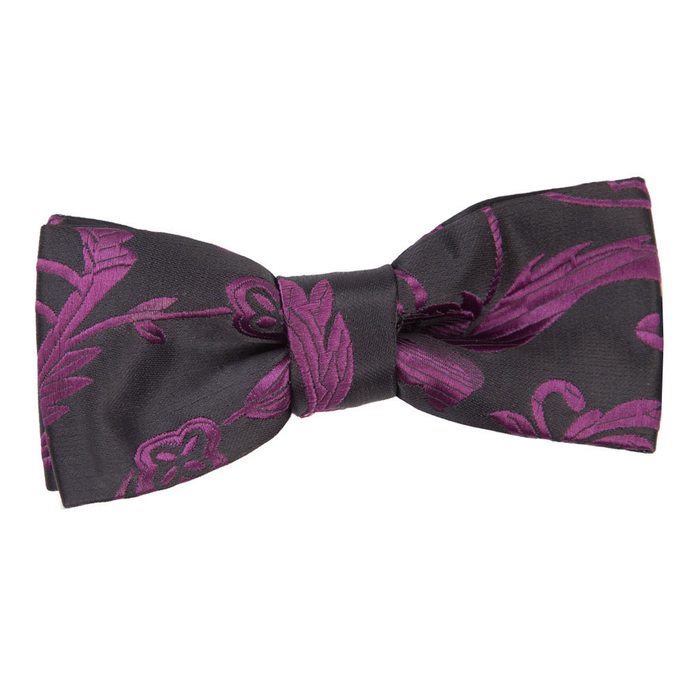 Boys Black and Purple Passion Pre Tied Bow Tie