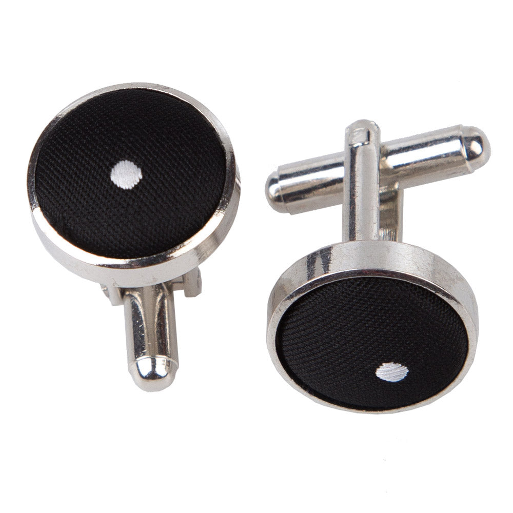 Pin Dot Cufflinks - Dark Red - Well Dapper