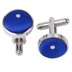 Royal Blue Pin Dot Cufflinks