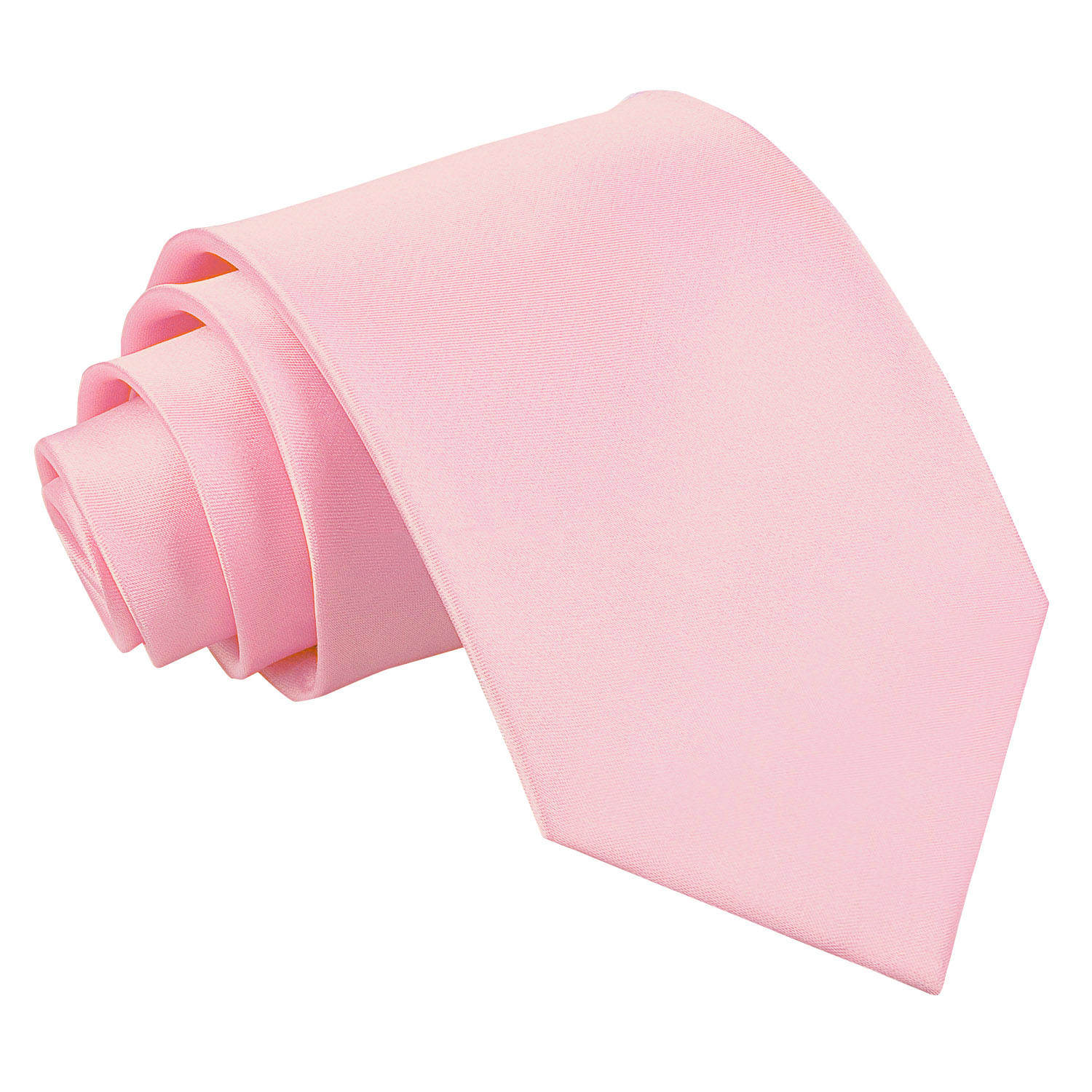 Plain Satin Classic Tie - Hot Pink - Well Dapper