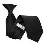 Plain Satin Clip-On Tie - White - Well Dapper
