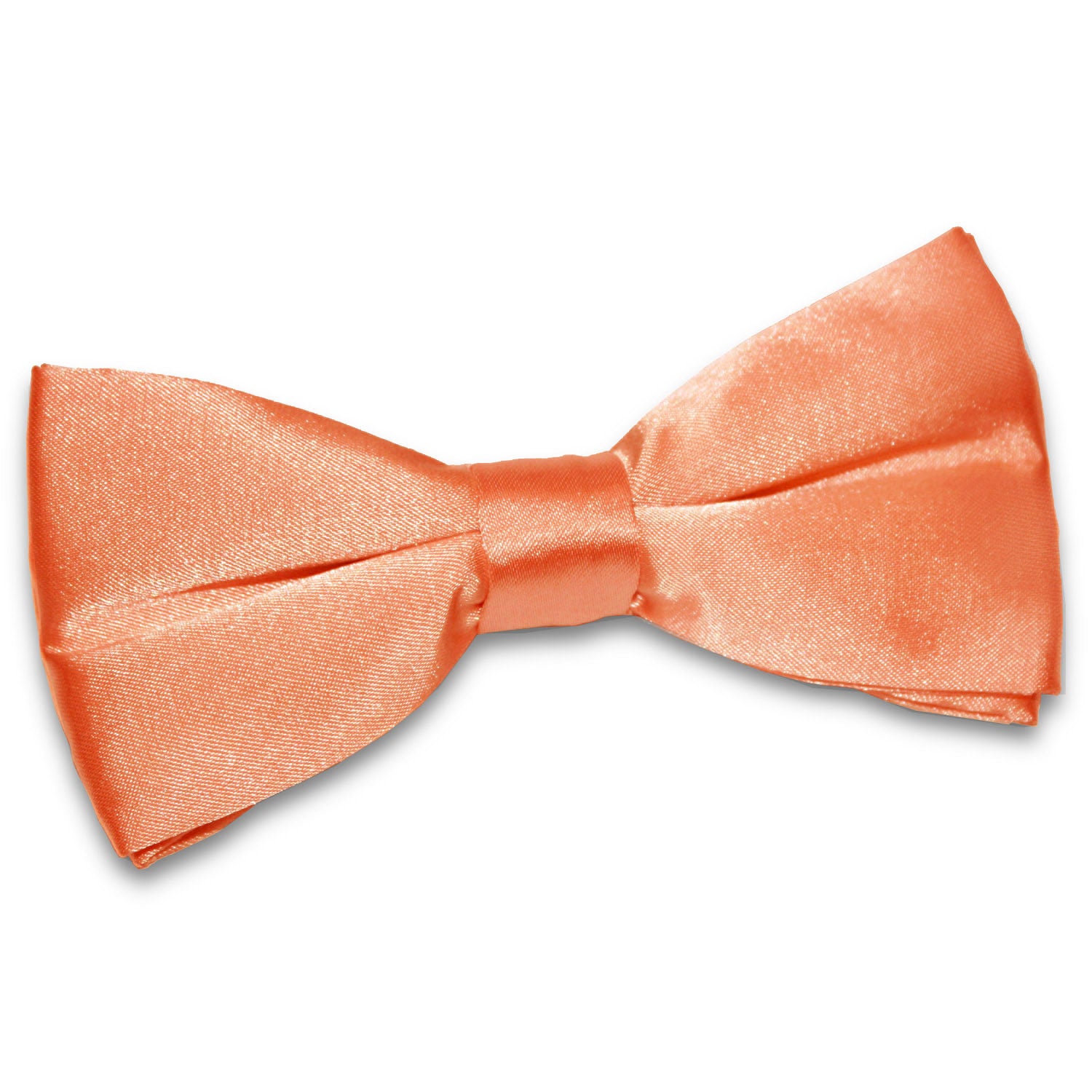 Plain Satin Pre-Tied Bow Tie - Mocha Brown - Well Dapper
