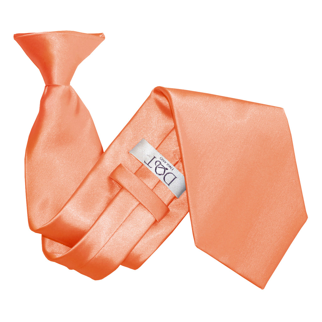 Coral Plain Satin Clip