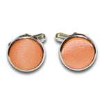 Plain Satin Cufflinks - Silver - Well Dapper