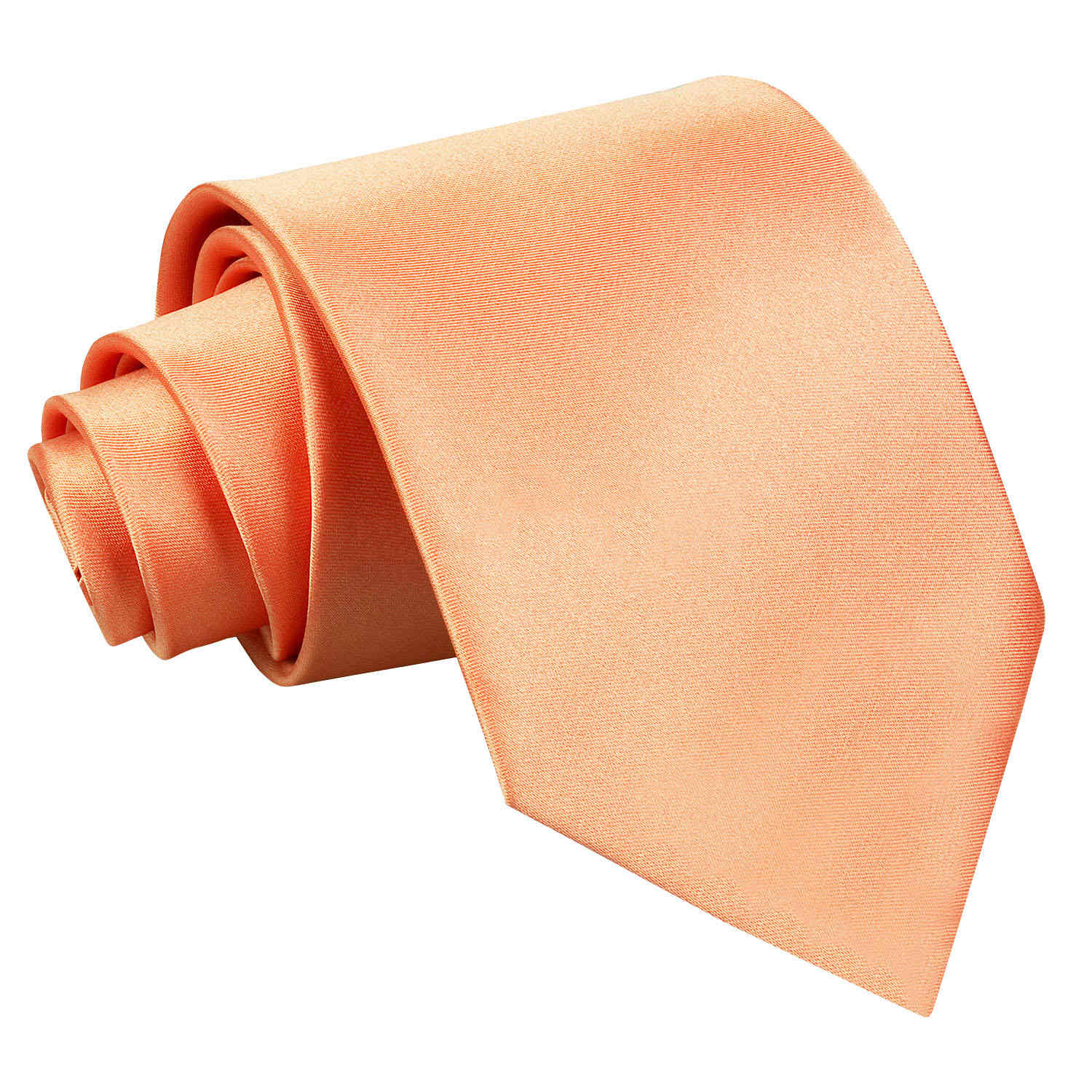 Plain Satin Classic Tie - Gold - Well Dapper