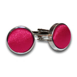 Plain Satin Cufflinks - Coral - Well Dapper