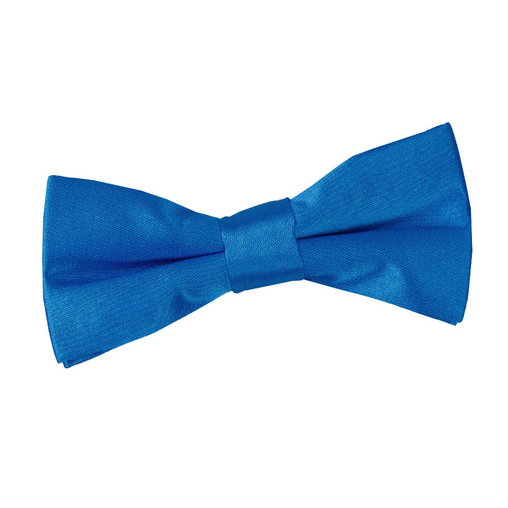 Plain Satin Pre-Tied Bow Tie - Boys - Red - Well Dapper