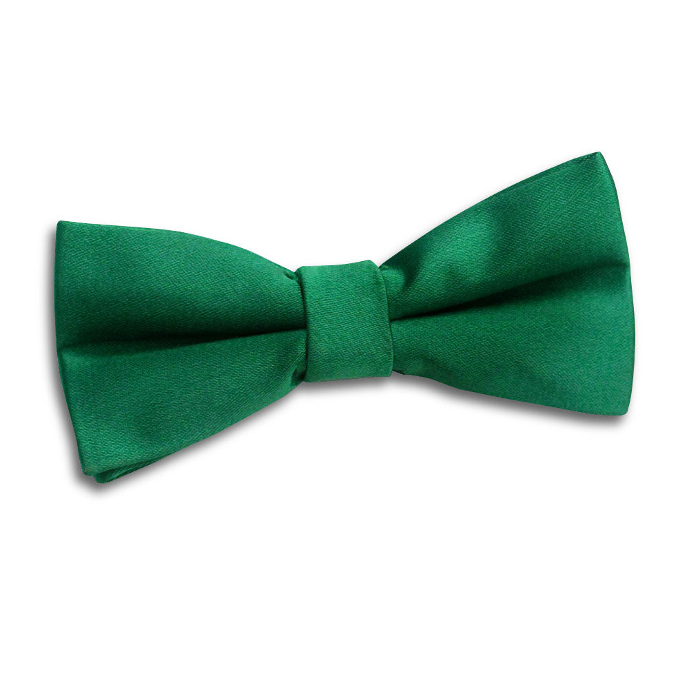 Plain Satin Pre-Tied Bow Tie - Boys - Mocha Brown - Well Dapper