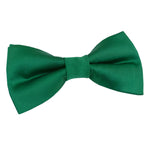 Plain Satin Pre-Tied Bow Tie - Mocha Brown - Well Dapper