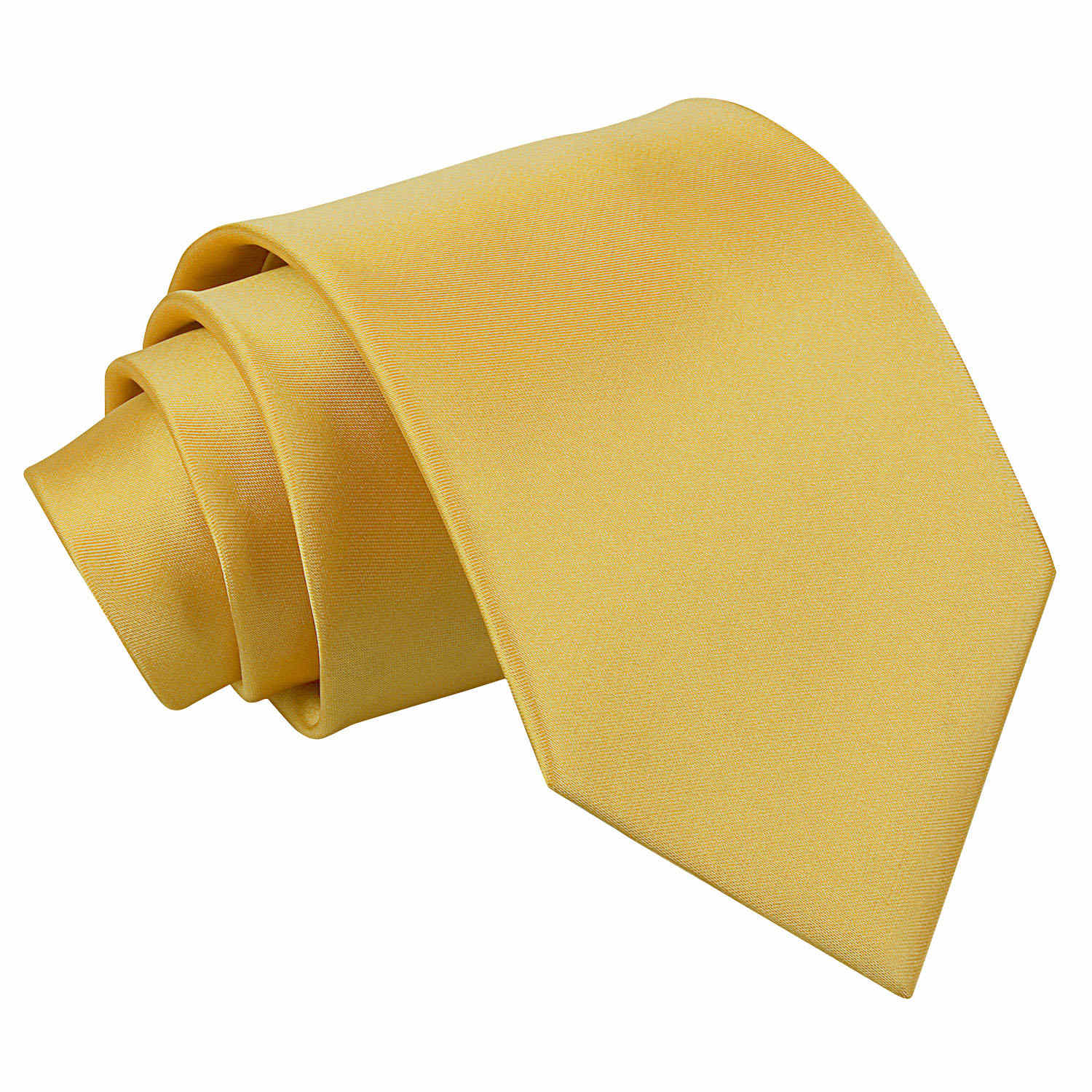 Plain Satin Classic Tie - Silver - Well Dapper