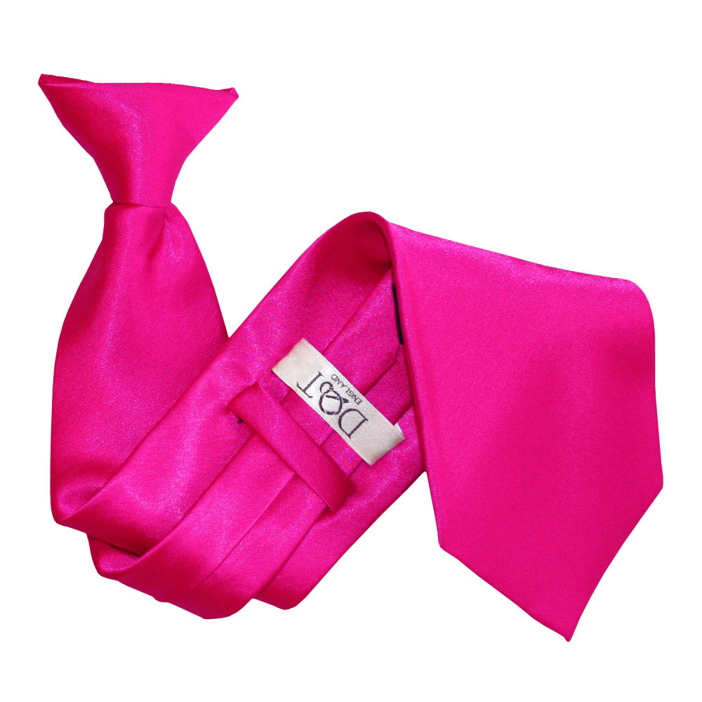 Hot Pink Plain Satin Clip