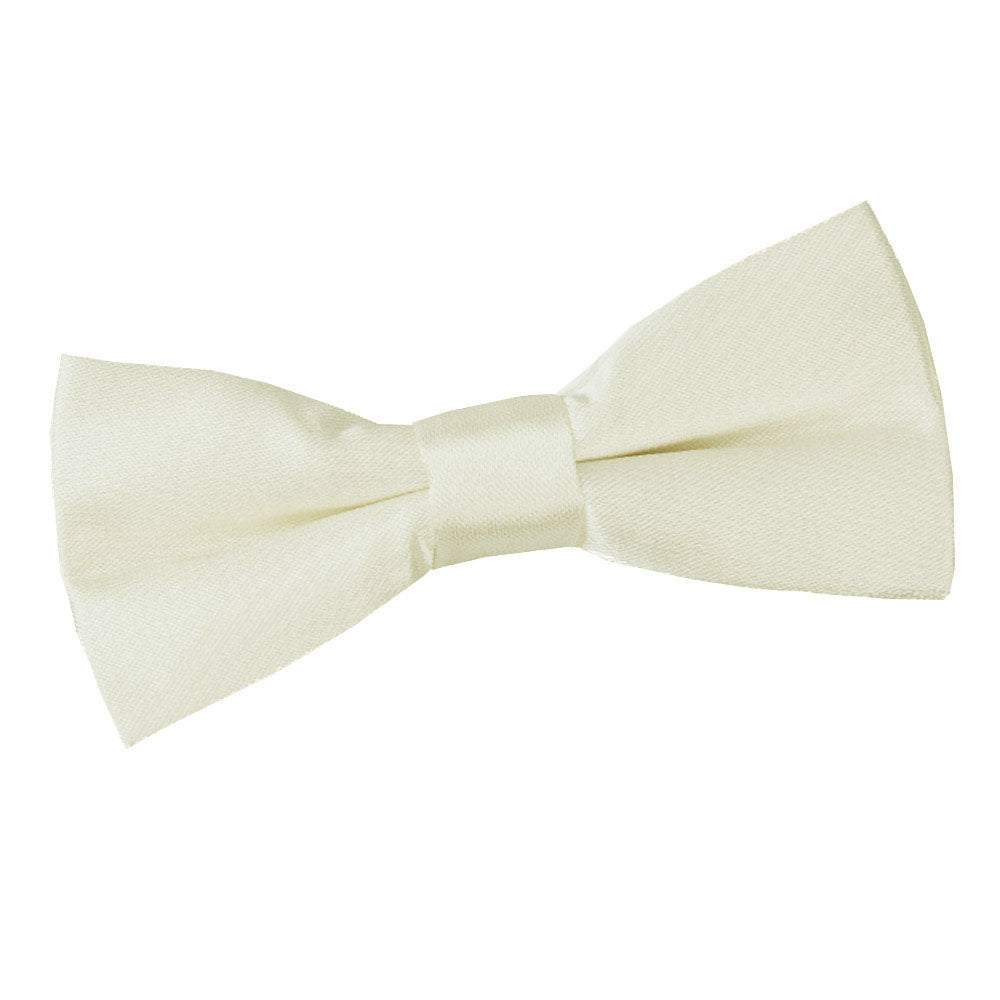 Plain Satin Pre-Tied Bow Tie - Boys - Mocha Brown - Well Dapper