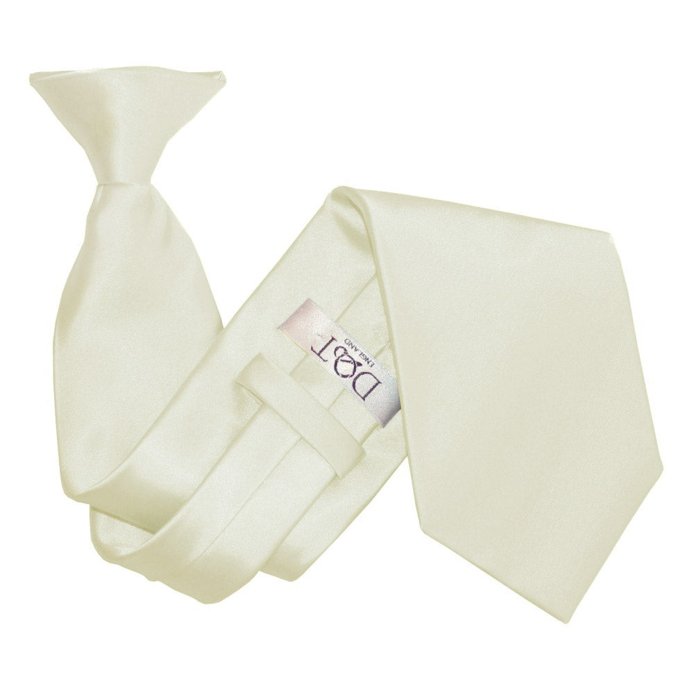 Plain Satin Clip-On Tie - Black - Well Dapper