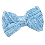 Plain Knitted Pre-Tied Bow Tie - Boys - Charcoal - Well Dapper