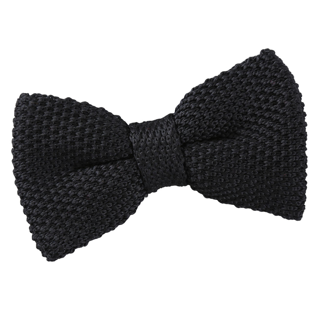 Plain Knitted Pre-Tied Bow Tie - Boys - Chocolate Brown - Well Dapper