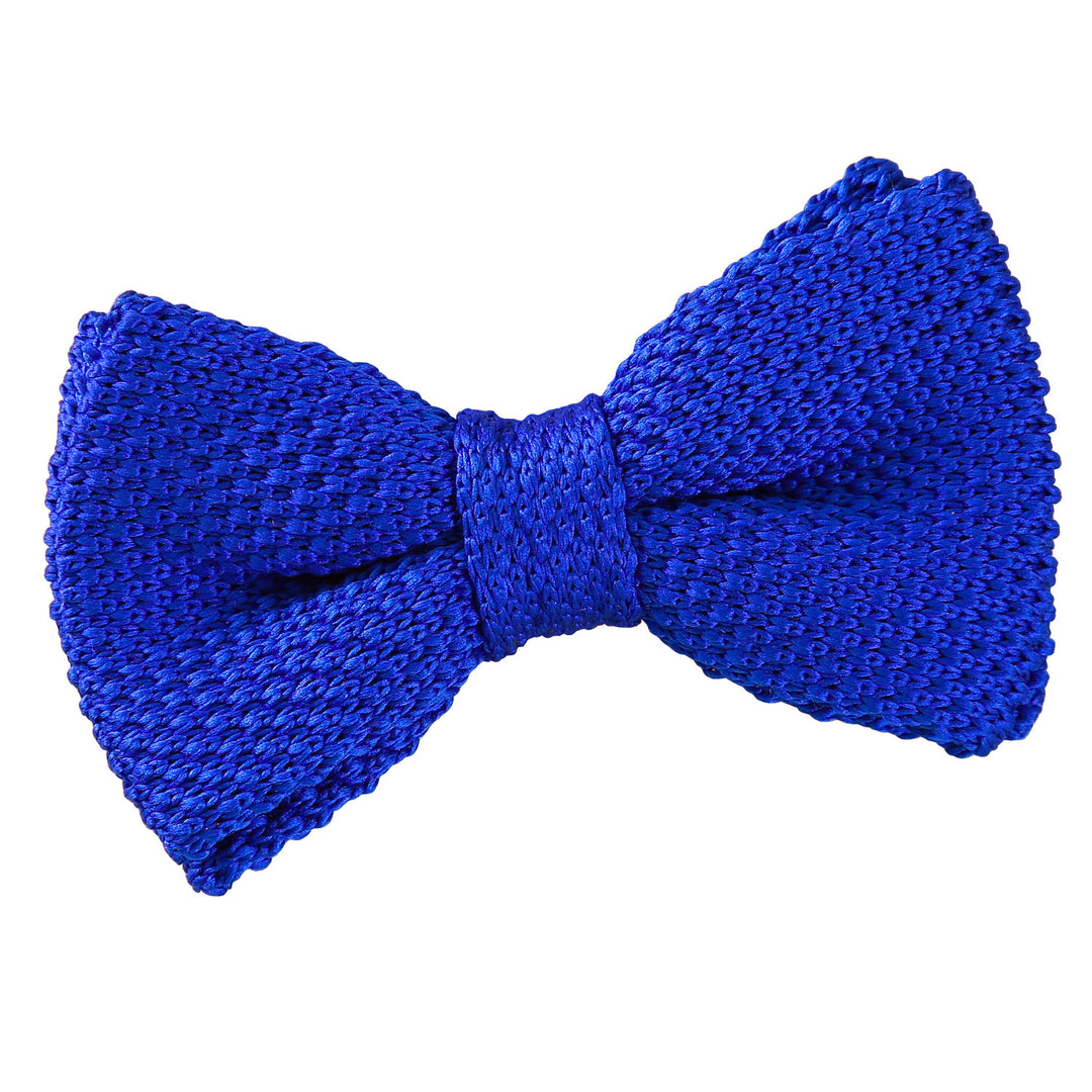 Plain Knitted Pre-Tied Bow Tie - Boys - Aquamarine Green - Well Dapper