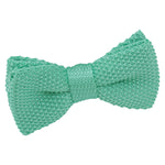 Plain Knitted Pre-Tied Bow Tie - Boys - Marigold Yellow - Well Dapper