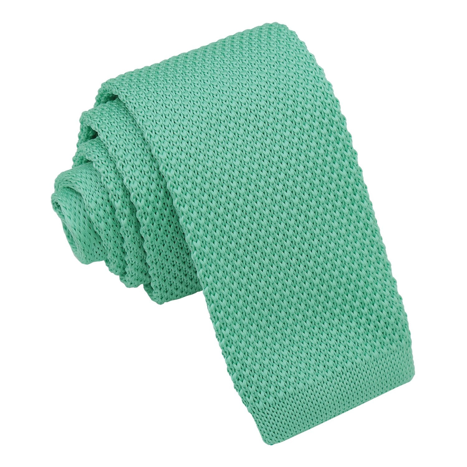Plain Knitted Tie - Boys - Tangerine - Well Dapper