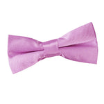 Plain Satin Pre-Tied Bow Tie - Boys - Platinum - Well Dapper